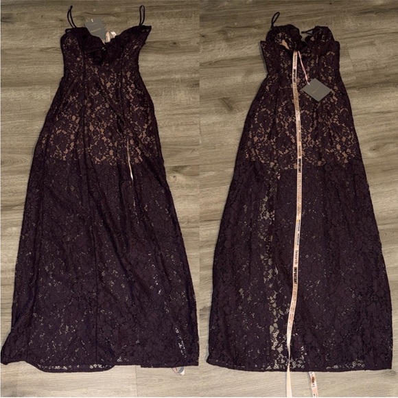 🩷Firm Price🩷House of CB Malia Night Shade Lac Maxi dress - Picture 8 of 15